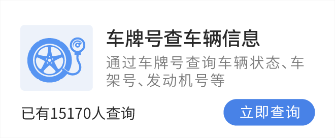 车牌号查车辆信息，通过车牌号查询车辆状态、车架号、发动机号等车况信息。